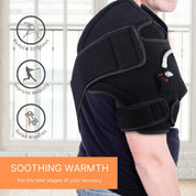 Advanced Hot or Cold Therapy Shoulder Ice Pack Wrap, Shoulder Brace for Shoulder Pain Relief