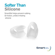 image showing that the gel used to make the product, SmartGel, is softer than silicone