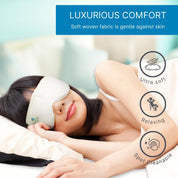 Heated Eye Mask – Warm Compress for Eyes, Microwavable Eye Mask, Steam Eye Mask for Dry Eyes