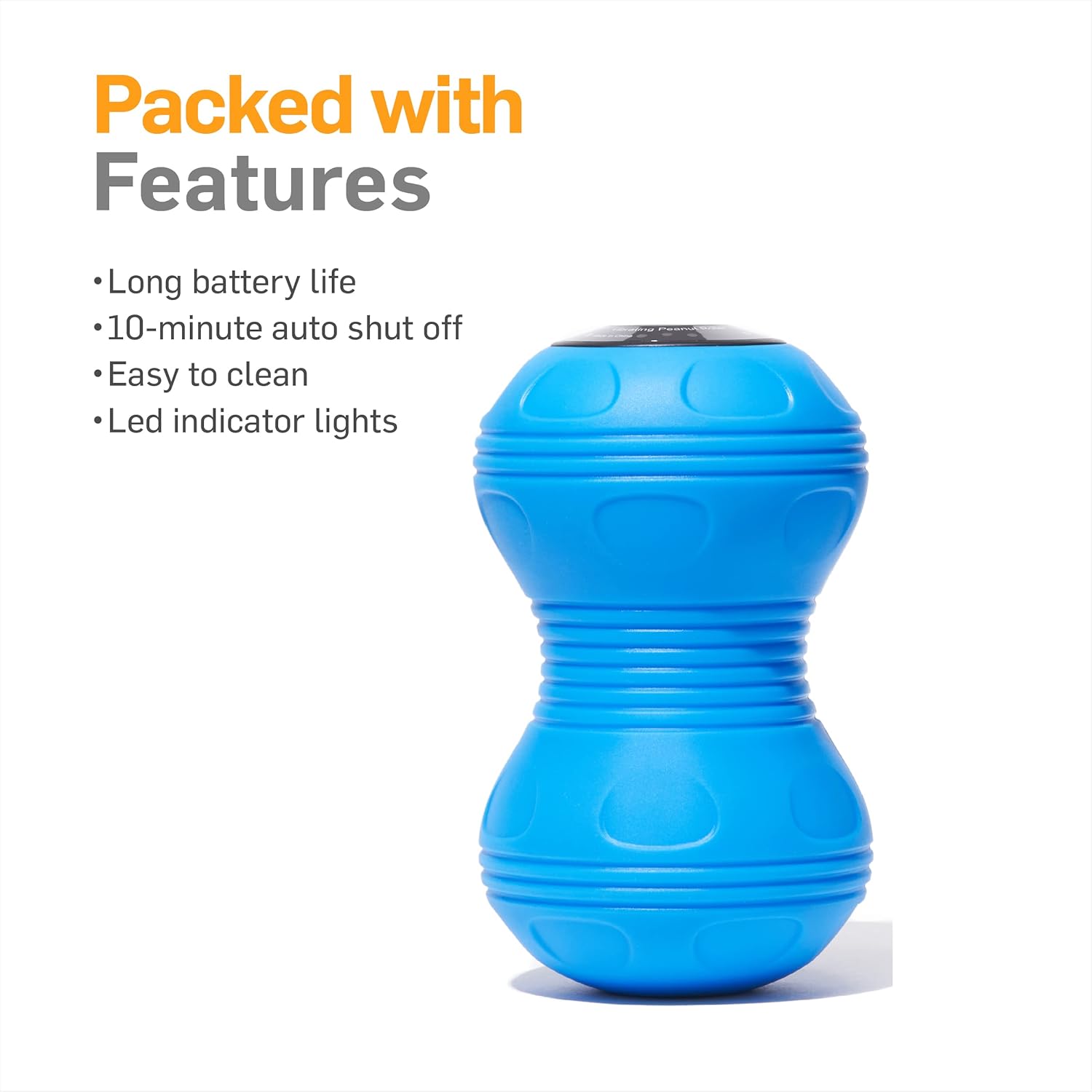 4-Speed Vibrating Peanut Roller Massager