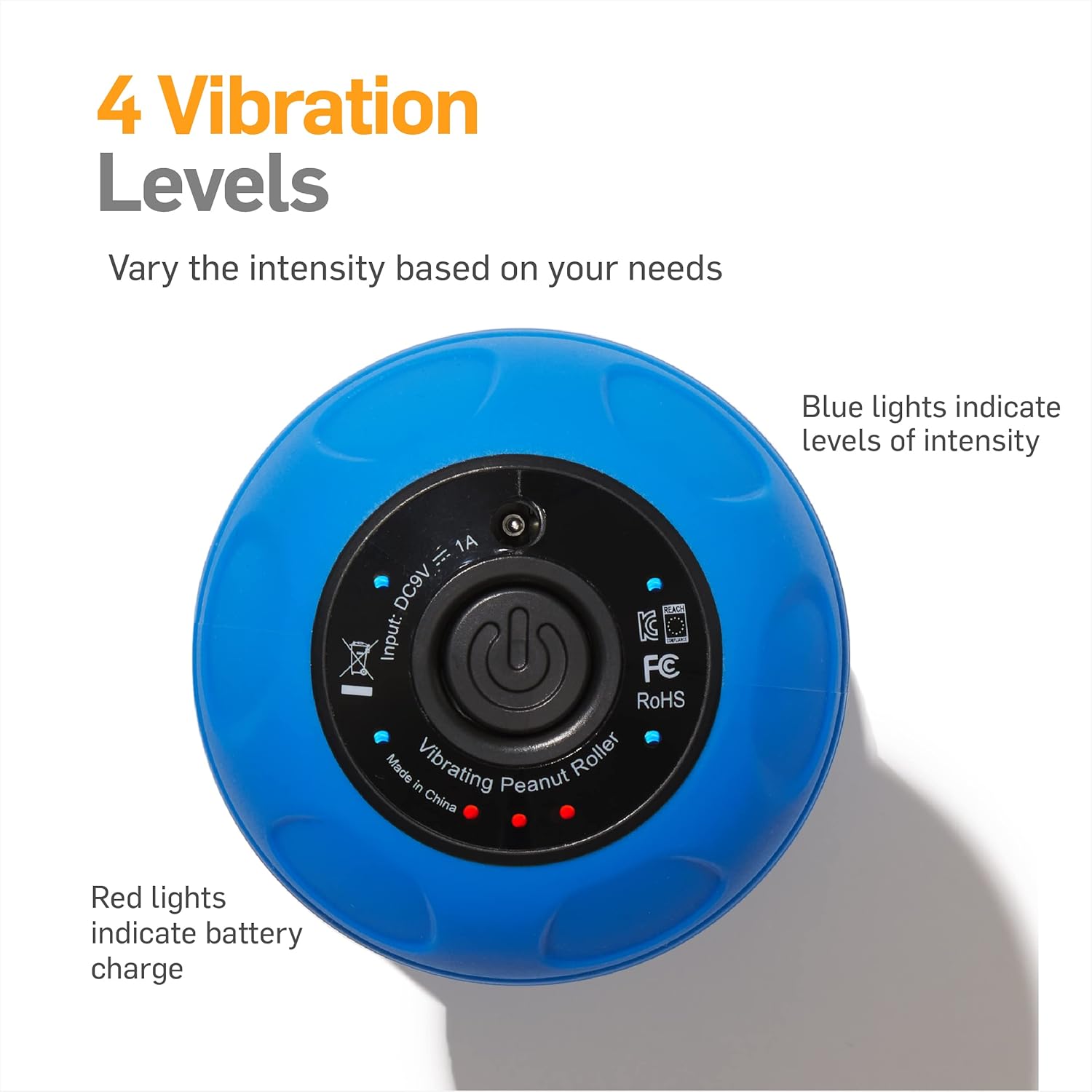 Vibrating Massage Roller 4-Speed Peanut Massager - NatraCure Vibrating Massage Roller 4-Speed Peanut Massager - NatraCure