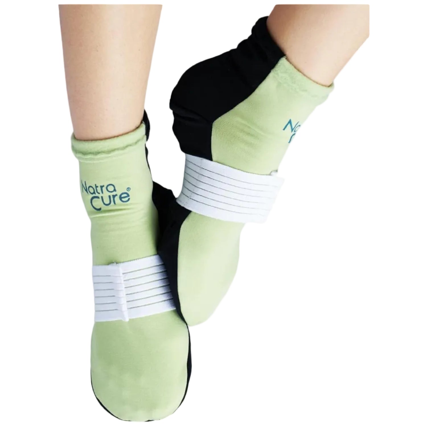 Plantar fasciitis therapy socks with hot/cold gel and adjustable arch compression strap