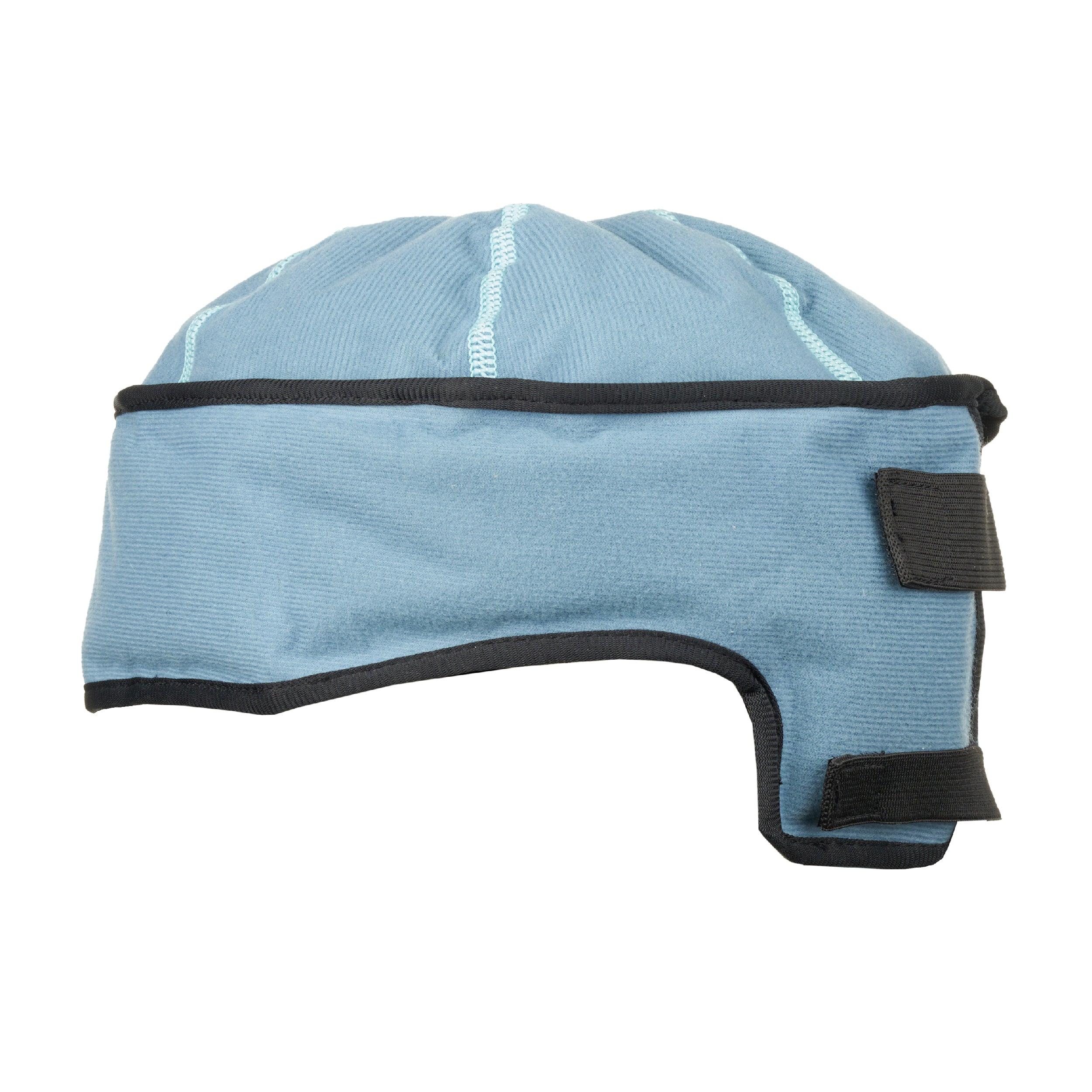 The cap displayed flat, revealing its rounded top and ponytail-friendly opening for versatile hairstyles.