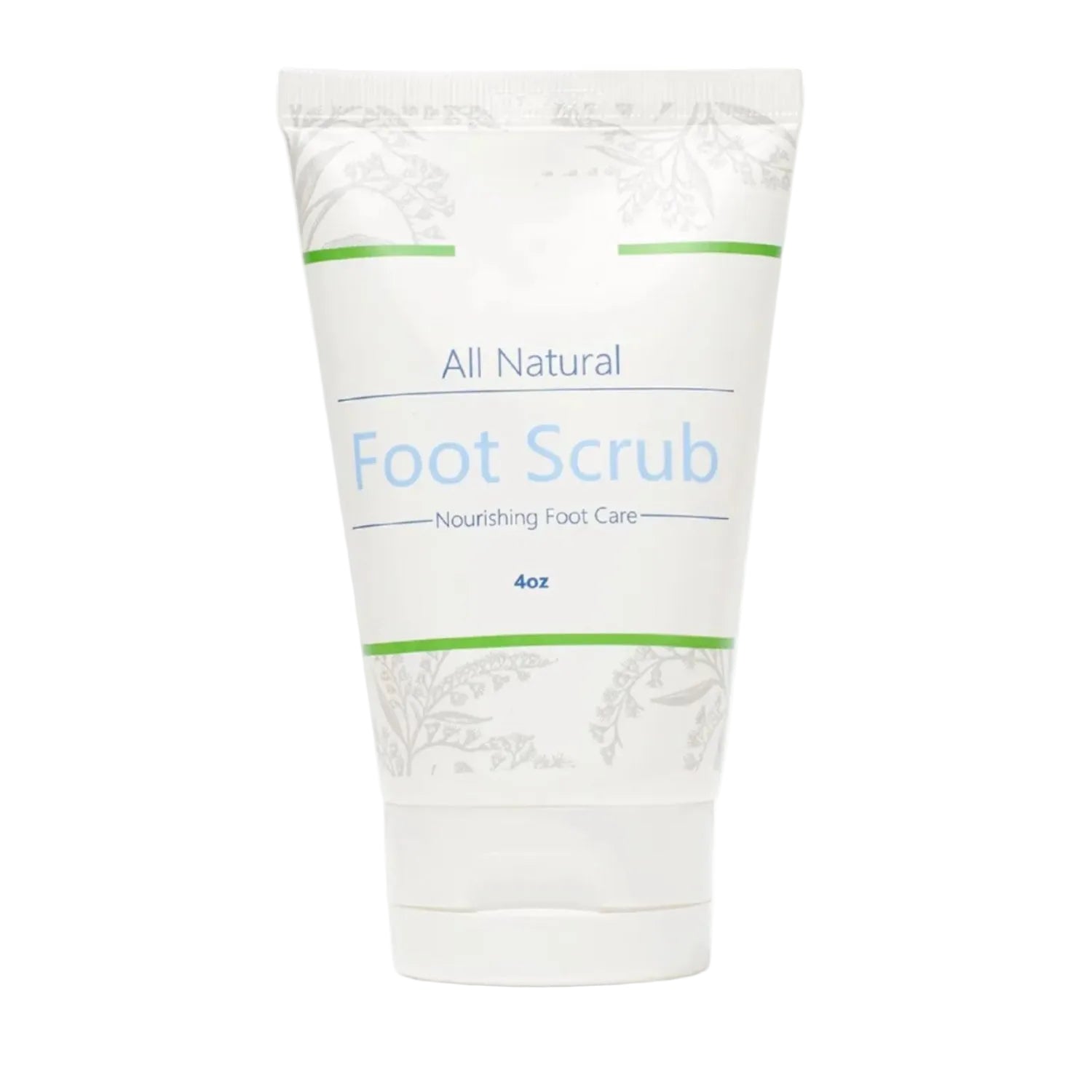All-natural exfoliating foot scrub smoothing dry, rough heels