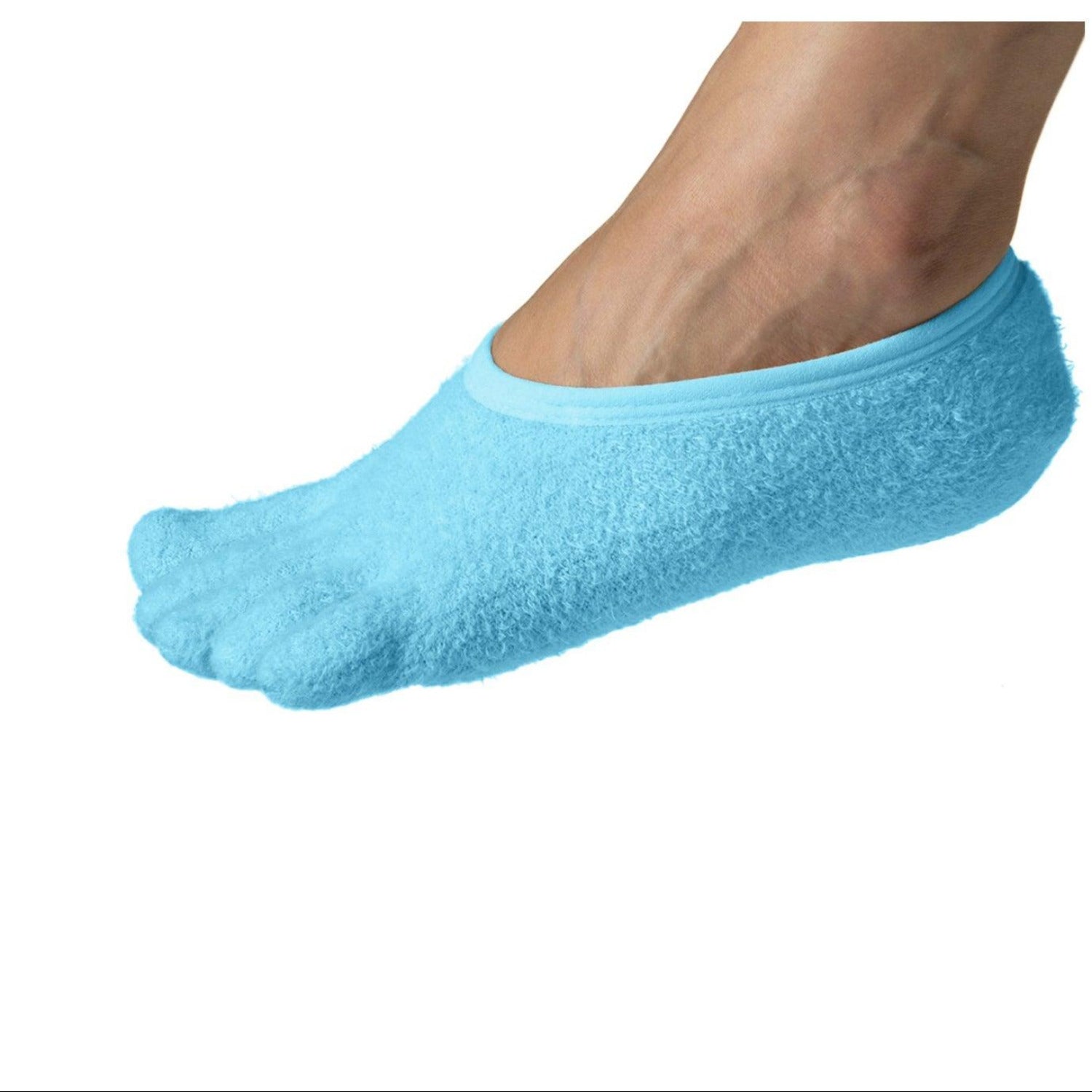 Five-Toe Gel Moisturizing Socks for dry cracked heels and toes