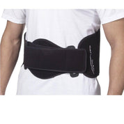 Hot/Cold compression back support with removable gel pack and pneumatic air pump